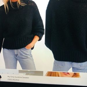 Free people my only sunshine sweater